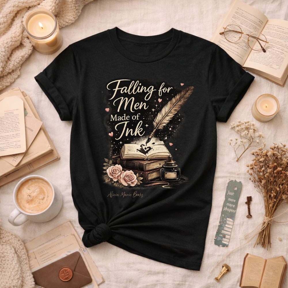 Falling for Men Made of Ink – Romantic Reader Tee